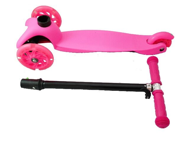 Kinderroller Scooter Kinderscooter Tretroller Kickboard  3 Räder bis 60 KG Pink 