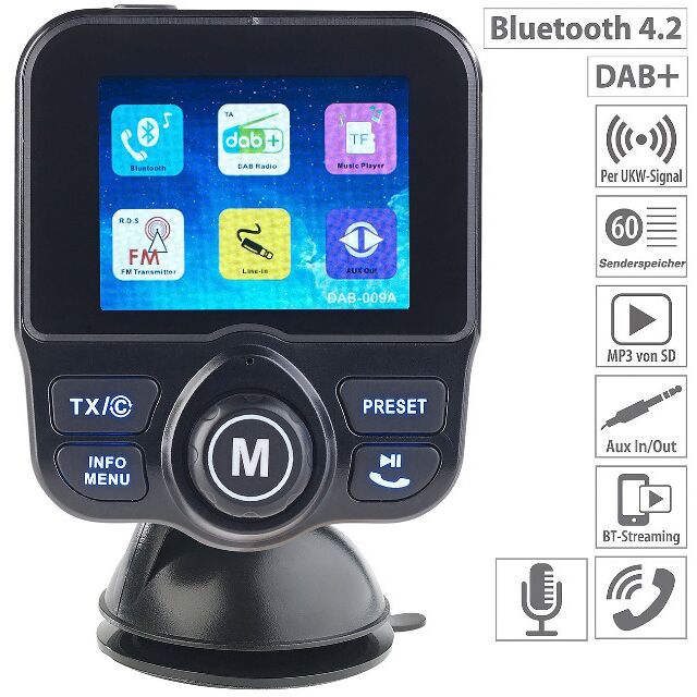 Bluetooth-Empfänger für das Autoradio - Freisprecheinrichtung
