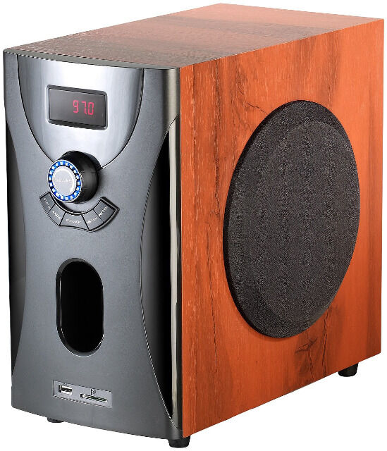 auvisio Holzoptik 5.1 HomeTheater SurroundSoundSystem, 160 Watt, MP3