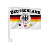 AFL-16 Autoflagge Flagge Fahne Deutschland 54 70 90 Sterne - 10 Stück ca. 46 x 30 cm