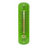 Lantelme Retro Metallthermometer grün Haus Garten Thermometer 19 cm -30 bis + 50 °C