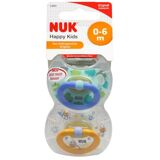 Nuk Happy Kids Latex-Schnuller Größe 1, für 0-6 Monate