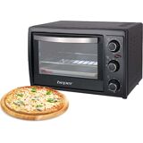 Beper 90.886 Elektrischer Backofen mit 45 Liter Fassungsvermögen und 2000 Watt Leistung E-Ofen portabler Backofen Grillrost Küche Herd Röhre