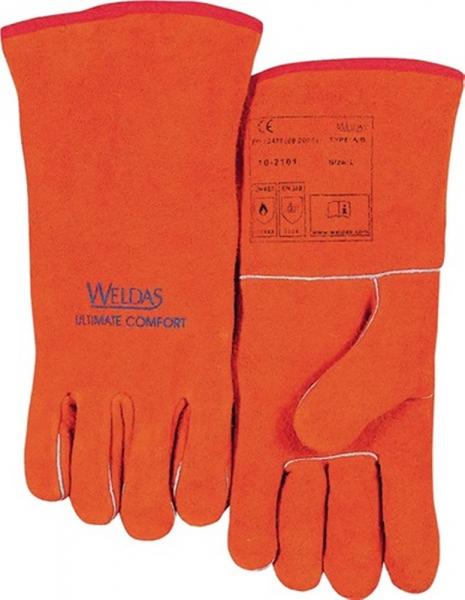 3 Paar RED-LINE Schweißerhandschuhe Gr.10,5 Spaltleder rot 